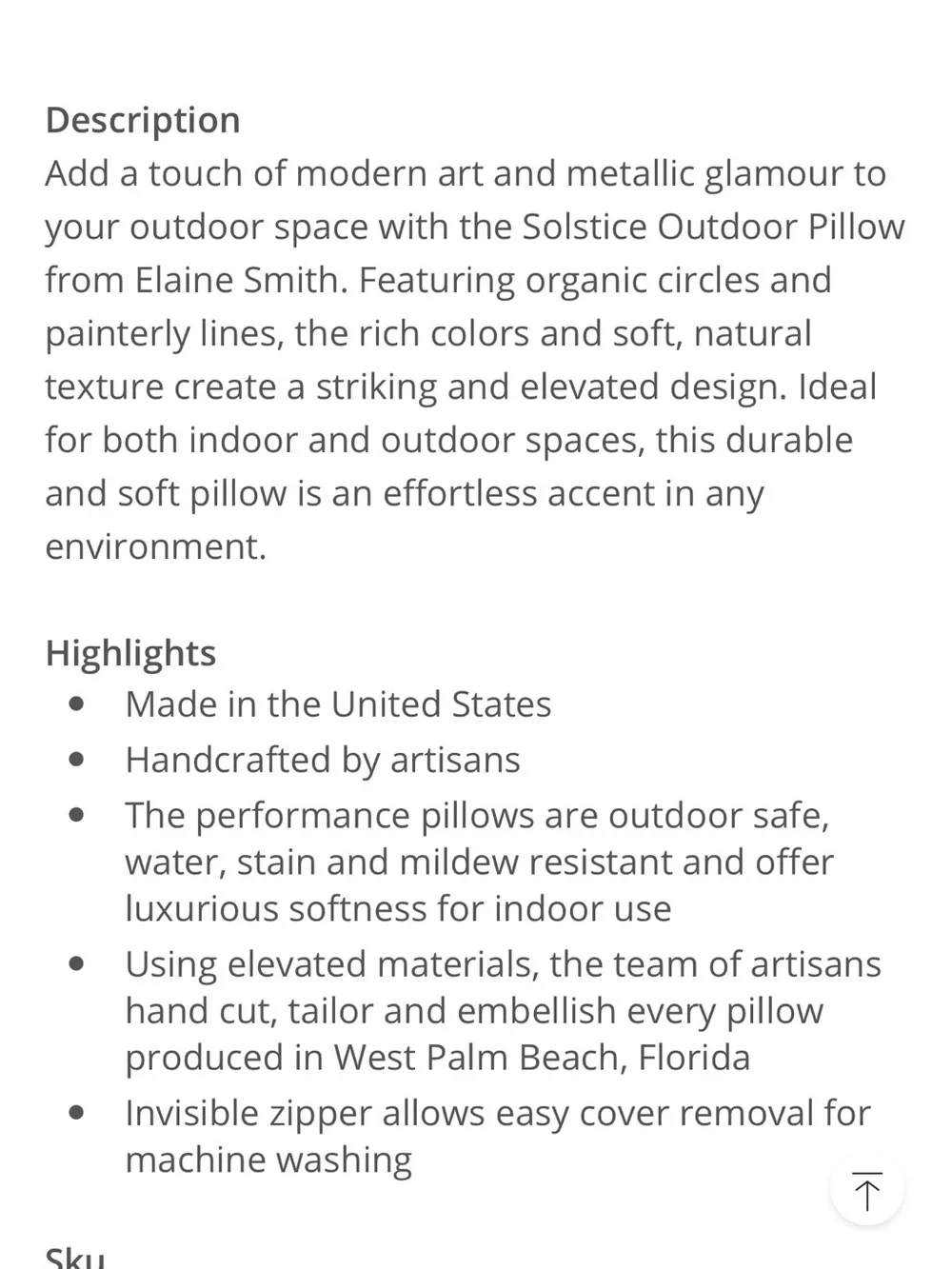 2 Elaine Smith Solstice Outdoor Pillow Set Square & Lumbar. Rt $300 2Modern